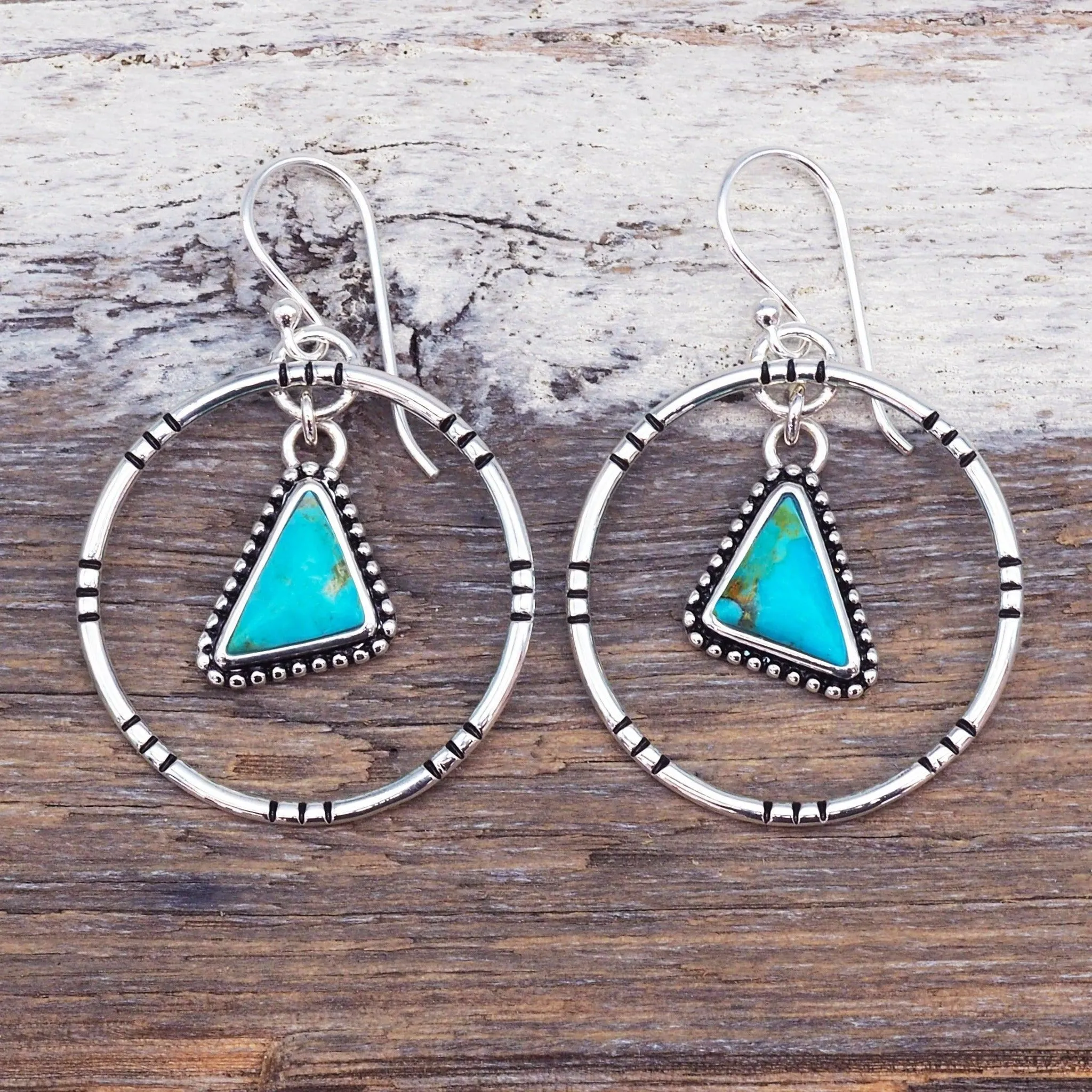 Tribal Turquoise Earrings