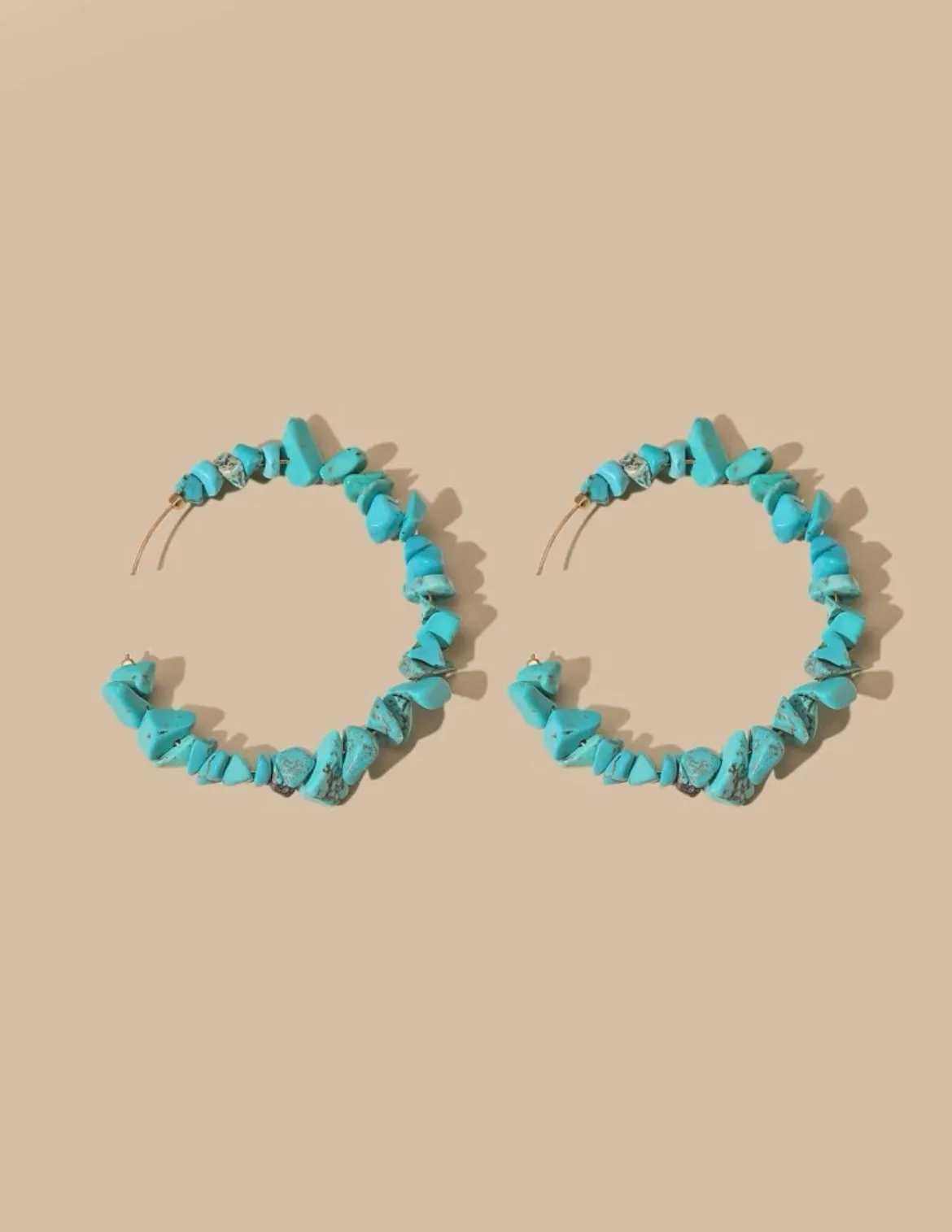 Turquoise Hoop Earrings