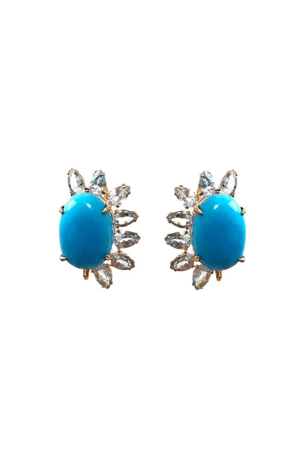 Turquoise Pearl Drop Earrings