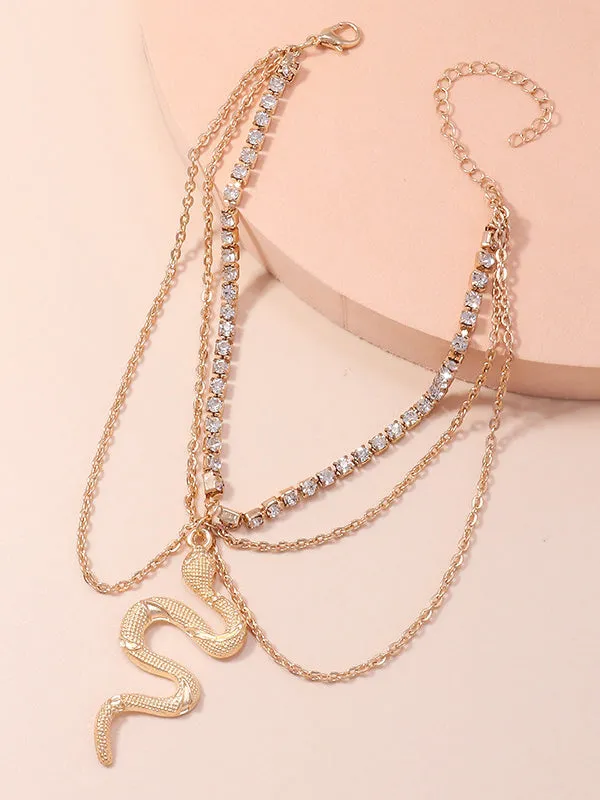 Vacation Snake Layered Anklets Accessories