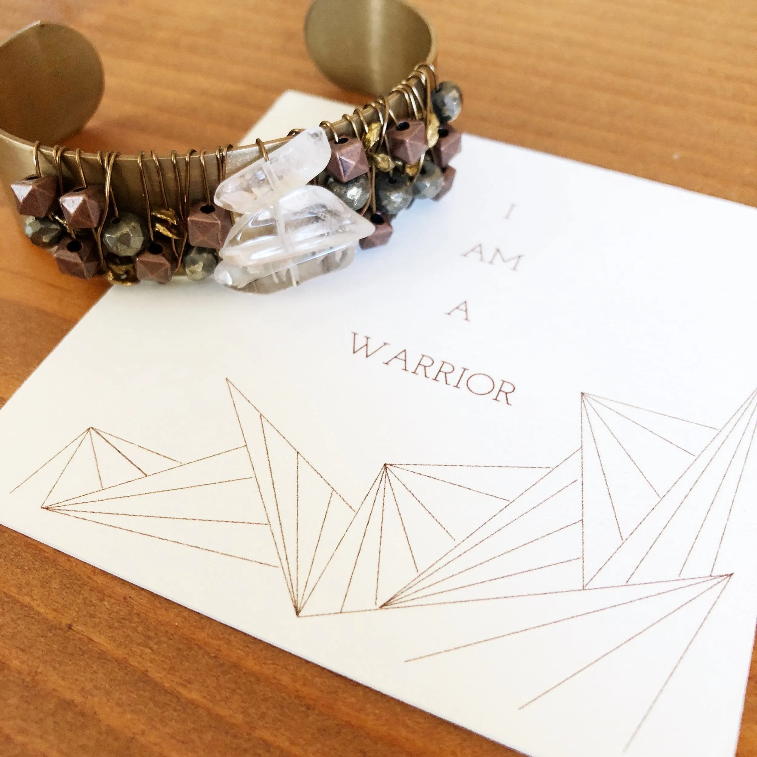 Warrior- Beaded Cuff Bracelet