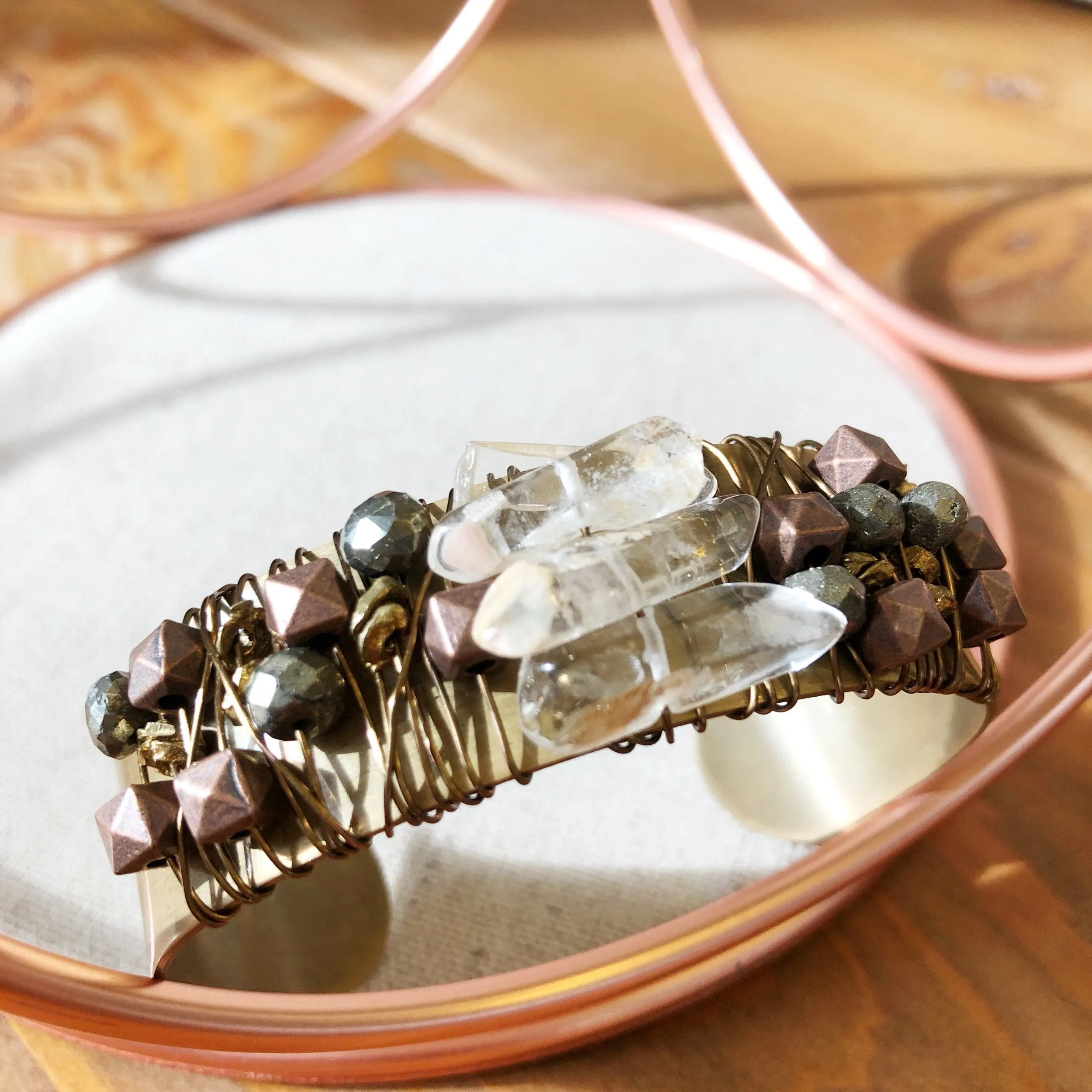 Warrior- Beaded Cuff Bracelet
