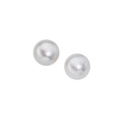 White Freshwater Pearl Stud Earrings