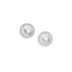 White Freshwater Pearl Stud Earrings