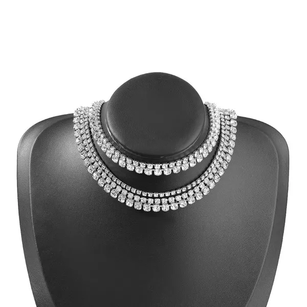 Wholesale Alloy Rhinestone Multilayer Necklace JDC-NE-JL184